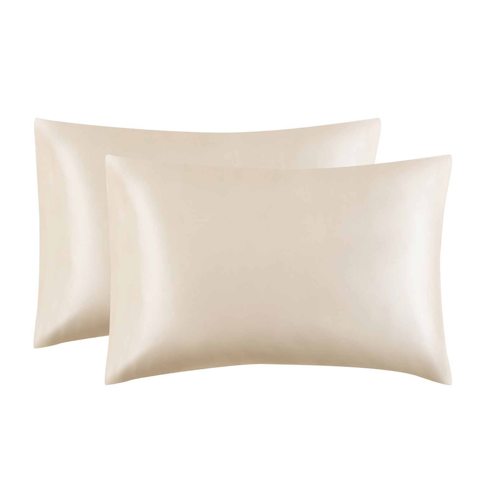 Solid Color Satin Imitation Silk Pillowcase - Calm Cloud Bedding